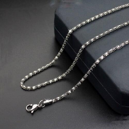 Fashion simple titanium steel necklace stainless steel necklace retro art necklace couple models hot sale