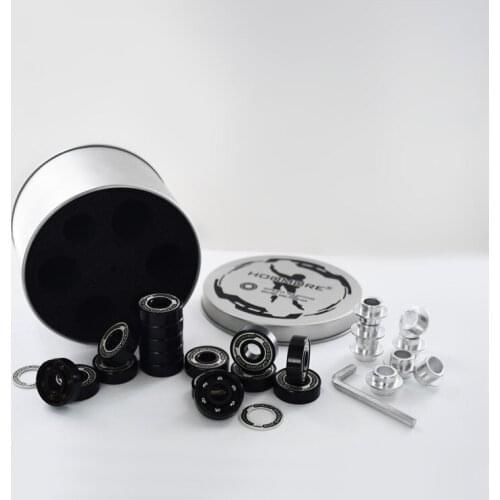 HOOMORE speed skating bearing 608 608rs low resistance low niose FSK Slalom bearing for race skateboard roller skates 16 piece