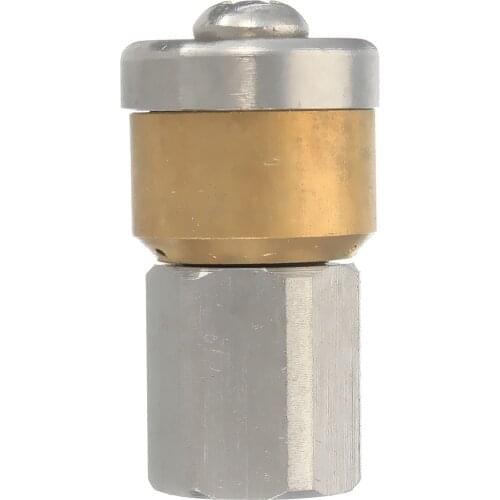 Steel Pressure Washer Drain Sewer Cleaning Pipe Jetter Rotary Nozzle 3 Jet 1/8 inch F