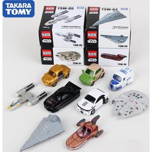 Takara Tomy Tomica Star Wars Metal Diecast Vehicles Toy Cars Yoda/Chewbacca/Darth Vader/R2D2/Stormtrooper