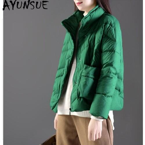 Womens Down Jacket Short Autumn Winter Coat Ultra Light Down Jacket Women Korean Duck Down Coats Doudoune Femme Hiver KJ2601