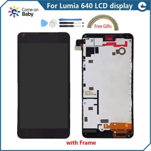 Nice Quality For Nokia Lumia 640 640XL LCD Display with Touch Screen Digitizer Assembly For Nokia Lumia 640 XL with frame