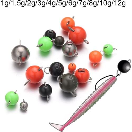 1pc 6 Color Tungsten Sinkers 1g-12g Fishing Weights Sinkers For Bass Fishing Tackle Accessories