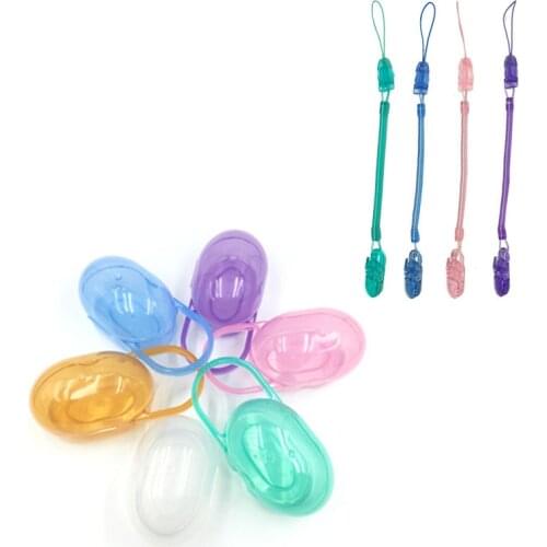 1PCS Pacifier Box Soother Container Holder Baby Solid Pacifier Box Travel Storage Case Safe Holder Pacifier PP Plastic Box