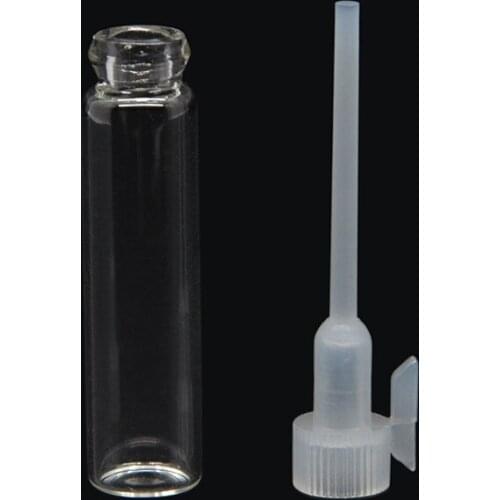 2ml (1000Pieces/Lot) Mini Cute Glass travel Oil Perfume Bottle With drop& Spray Empty Sample Bottle with Free Shipping