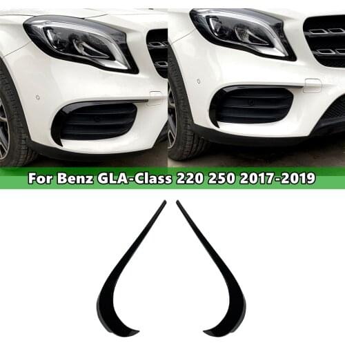 Front Bumper Flag Trim Cover Stickers Accessories for Mercedes Benz GLA Class X156 Facelift AMG Line GLA180 GLA200 GLA220 2017