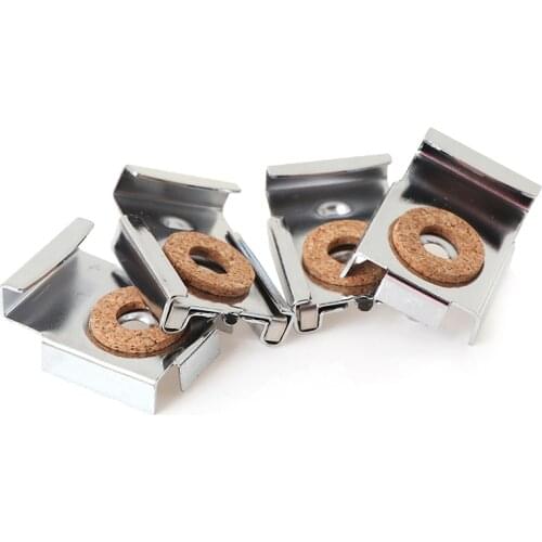 4PCS/Set Hanger Spring Loaded Wall Bracket Easy Install Square Bathroom Multifunctional Durable Mirror Clips Adjustable Bedroom