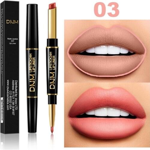 7 Colors Polarized Liquid Lipstick Double-headed Lipliner Glitter Lasting Shining Lipgloss Makeup Professional Cosmetics TSLM