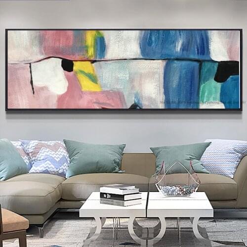Abstract canvas painting for bedroom abstract painting horizontal decorative pictures decoration living room wall art canvas