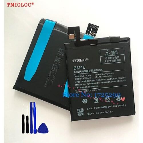 New High quality BM42 BM45 BM46 Battery For Xiaomi Redmi Note 3 / Note 3 Pro / BM42 Note 1 1s BM45 Note 2