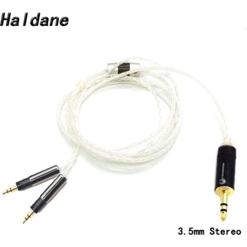 Free Shipping Haldane 3.5mm Stereo 8 Cores 7N OCC Silver Plated R70X Headphone Upgrade Cable for ATH-R70X R70X headphones