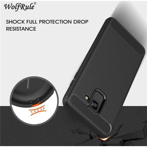 WolfRule For Case Samsung Galaxy A8 Plus 2018 Cover Shockproof Silicone Brushed Case For Samsung Galaxy A8 Plus 2018 Case 6.0"