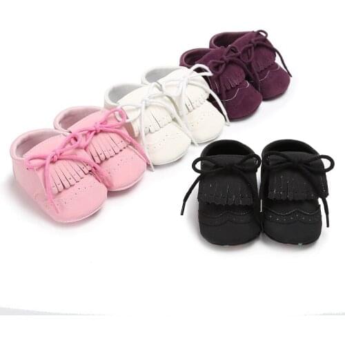 Baby shoes cotton in the tassel female baby soft spring and autumn baby shoes