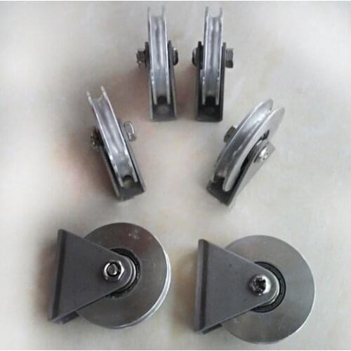 2Pieces/Lot Diameter:38mm 304 Stainless Steel U Grooved Pulley Bracket Wire Rope Pulley Wheels