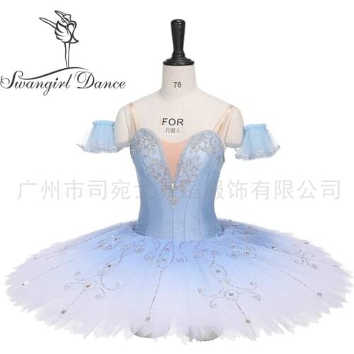 Blue Competition Bluebird Variation Ballet Pancake Tutu Professional Ballet Tutu ballet dance costume for girl BT4011