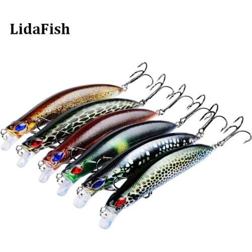 LIDAFISH Brand Fishing Lure Minnow 123mm/15g Floating Artificial Bait good action Wobblers Hard Lure