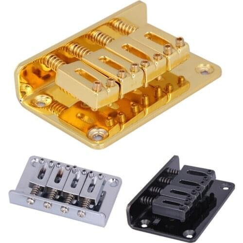 New 4-string Chrome Hard-tail Adjustable Bridge