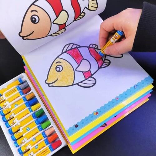 Students Learning Beginners Educational Drawing Books Chinese Coloring Books Watercolor Livros Children Contain Pictures Baby P