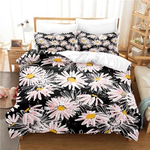 Pastrol Little Daisy Fashion Bedding Set 3D Print Comforter Luxury Queen King Single Size Duvet Cover Set Home Textile Decor