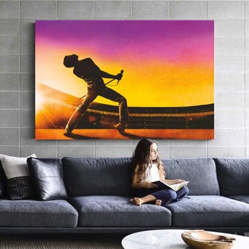 Bohemian Rhapsody Concert Stage Movie & Music Posters Wall Art Canvas Print Paintings For Home Decor