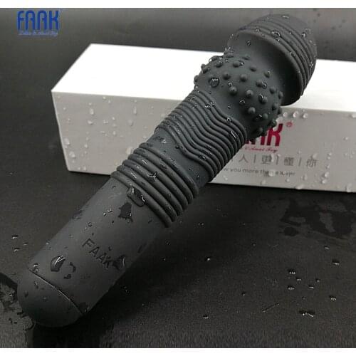 Silicone Magic AV Wand Body Massager Sex Toy Female Masturbator 7 Speed Powerful Clit Vibrators For Women Man Sex Products