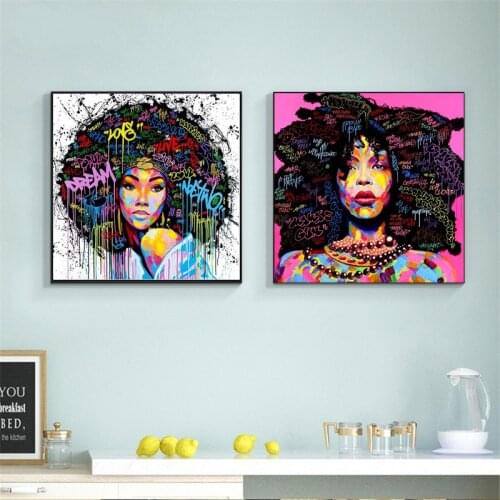 Modern Abstract Oil Paintings Print Figure Portrait Canvas Painting Wall Art Posters Pictures for Living Room Home Wall Decor