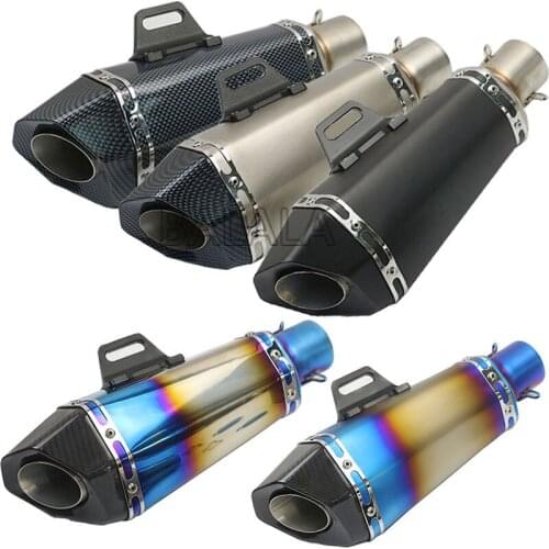 Universal 51mm exhaust motorcycle Subuliform Pipe With DB Killer Pit For Bajaj Pulsar 200NS ZX6R ZX10 Z900 CBR1000 Escape Moto