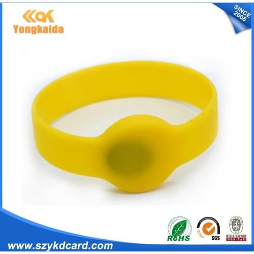 YongKaiDa 500pcs/lot 13.56MHZ chip rubber wristband key fob