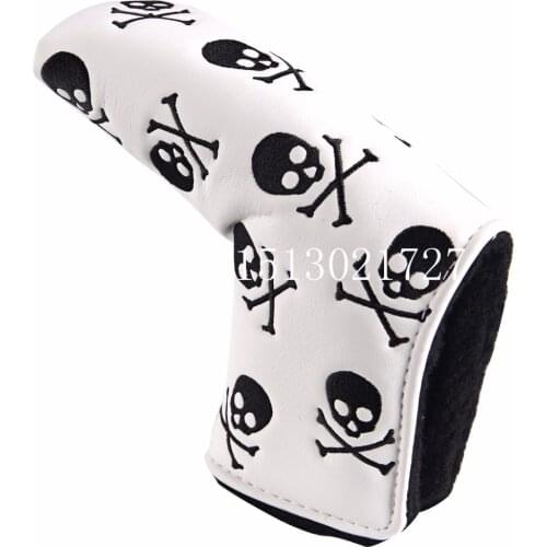 1pc New High Quality Skull Putter Cover Custom Headcover Golf Head Cover Blade Style
