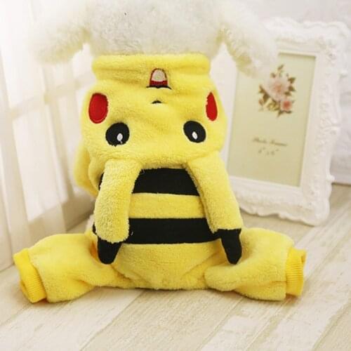 2018 Cute Pet Dog Clothes Winter Warm Fleece Costume Puppy Coat Outfit For 4 Legs Dog Clothes For Small Dogs Cute Pet Clothing