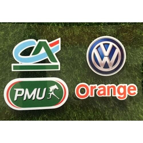 2019 France Training Sponsor Patch Under Team Log Size Small Sponsor Heat Transfer Soccer Patch Badge
