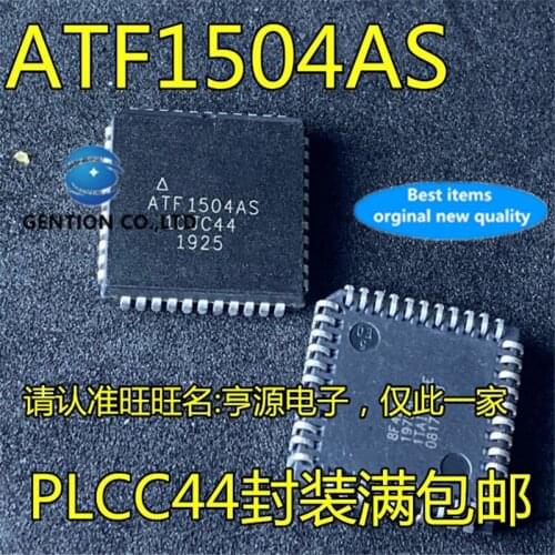 5Pcs ATF1504AS ATF1504AS-10JC44 PLCC44 Programmable logic chip in stock 100% new and original
