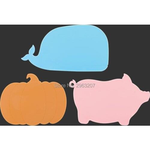 6 Sets Cartoon Classify Non-Slip Cutting Block Set Eco-Friendly Chopping Block Kitchen Fruits Food Vegetable Board Kitchen Tool