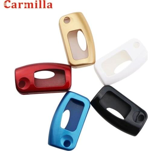 ABS Paint Car Key Protection Cover for Ford Fiesta Focus 2 MK2 Ecosport Kuga Escape Car Flip Folding Remote Key Case 3 Buttons
