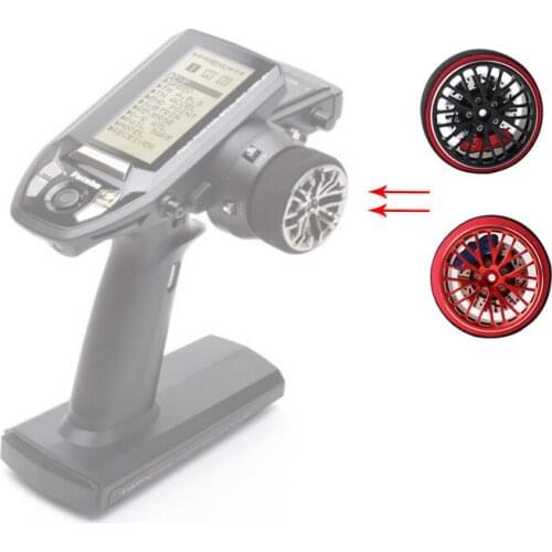 RC Car Controler Hand Wheel Steering Wheel with Brake Disc Red Brake Caliper for FUTABA 3PV 7PX RadioLink R6FG RC3S