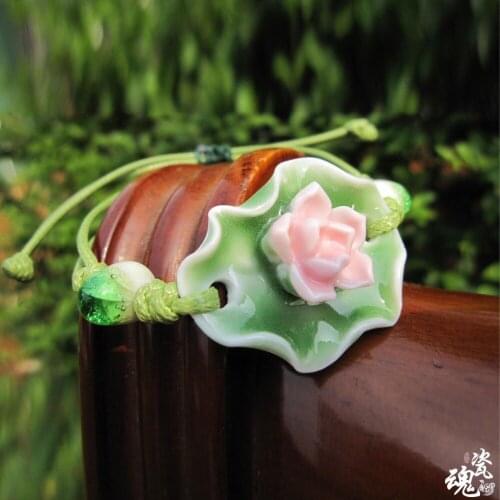 Ceramic Flower Bracelets Handmade Jewelry Fashion Accessory New Arrived Charm for Women Girls Wholesale 190027