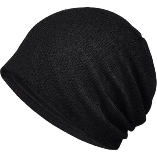 COKK Summer Beanie Hats For Women Men Unisex Solid Color Elastic Thin Headgear Bonnet Skull Cap Outdoor Sport Casual Beanies New