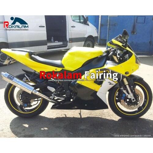 For Yamaha R1 2000 2001 YZF1000 00 01 Yellow Black Motorcycle Fairing Kits (Injection Molding)