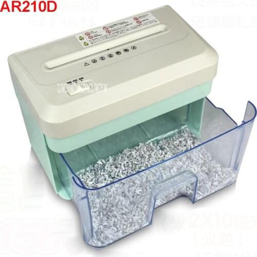 AR210D 2.1L Electric Mini Shredder File Shredder Strip Office Home High Power Electric Shredding 110-220V paper shredder 156mm
