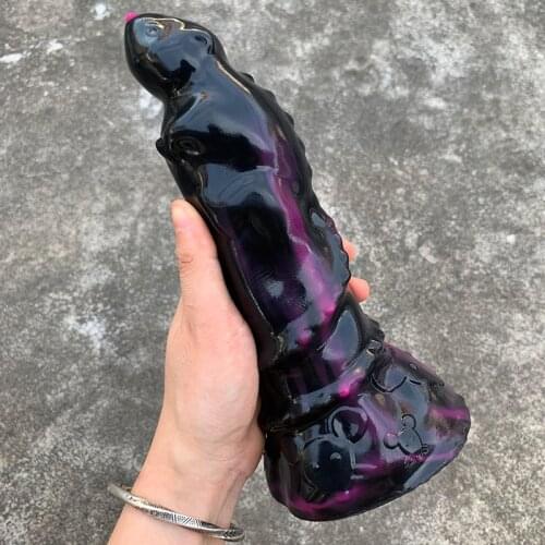 Skin sensation Fake Penis Mouse Shape Realistic Animal Dildo Artificial Penis Suction Cup Adult Products For Women Men Sex Shop