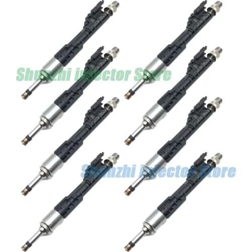 8pcs 13647645956 0261500186 62818 FJ640 Fuel Injector For BMW 550I 650I 750I M5 M6 X5 X6 4.4L V8 Turbocharged