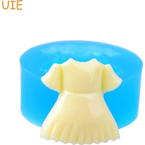 FYL082U 20.4mm Girl Skirt / Dress Silicone Push Mold - Sugarcraft Fondant, Resin, Polymer Clay, Icing, Cookie Biscuit, Chocolate