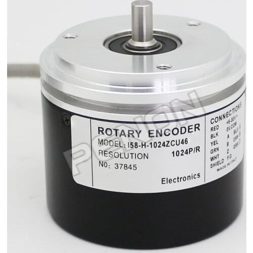 I58-H-1024ZCU46 I58S-H-1024ZCU410 I58-Y-1000ZCU46 Lika Alternative Incremental Rotary Encoder Sensor 6mm Shaft Universal Circuit