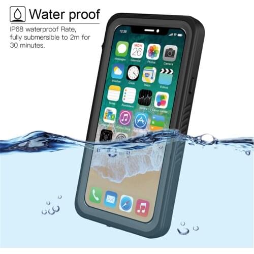 IP68 Waterproof 2M Underwater Diving Case For iPhone Xr Case Shockproof Full Cover For iPhone 5S 6 6S 7 8 Plus X Xr Xs Max Funda
