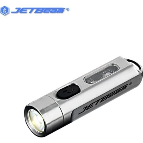 JETBEAM MINI ONE 500LM 5-Colors Multi-purpose EDC Flashlight with UV Light RGB Color Type-C Fast Charging LED Torch Lantern