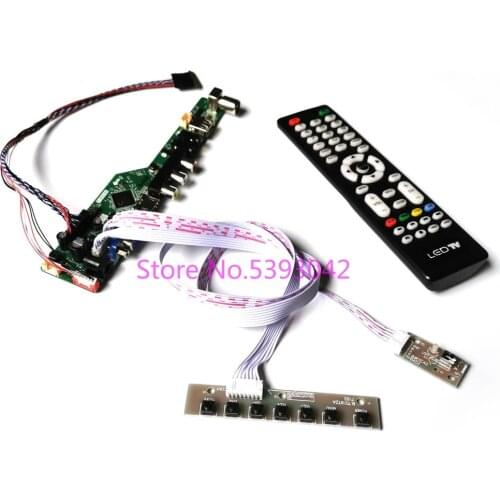KIT for LP156WH3 (TL)(A1)/(TL)(A2)/(TL)(A3) LVDS 40Pin LCD panel 1366*768 VGA USB AV remote+keyboard TV control drive board