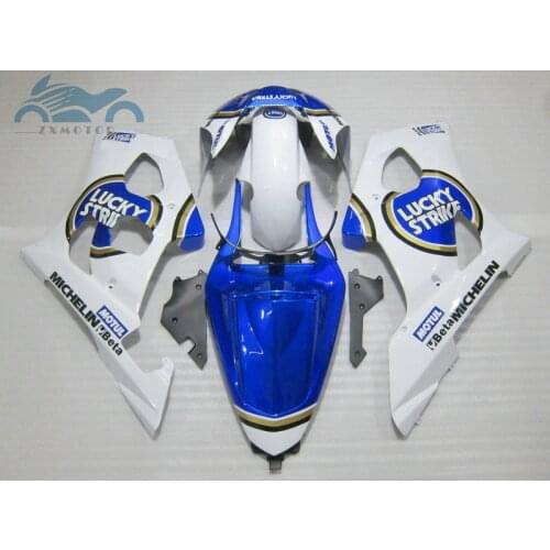 Upgrade your Fairing kits for Suzuki 2003 2004 GSXR1000 K3 K4 ABS aftermarket fairings kit 03 04 GSXR 1000 Lucky Strike BD31