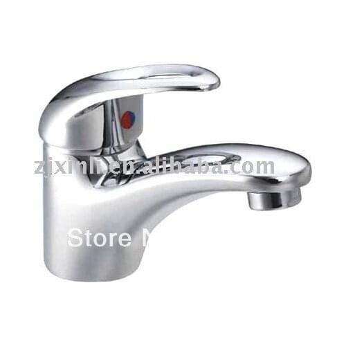 L17289 - Deck Mounted Chrome Color Brass Wash Basin Faucet Mixer Tap