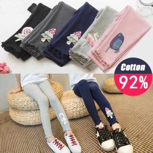 Girls' Leggings Trousers Baby Clothes Elastic Summer Thin Childrens Modal Black Multicolor Cotton Fashion Kids Leggings