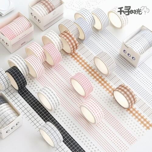3Meter Scrapbooking Washi Tape Lovely Grid Basic Shape Notebook Diary Planner Diy Accessory Masking Tape